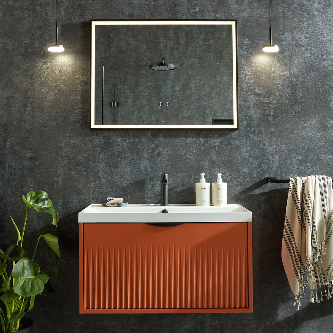 Vado Safari Wireless LED Mirror Package - Rectangular