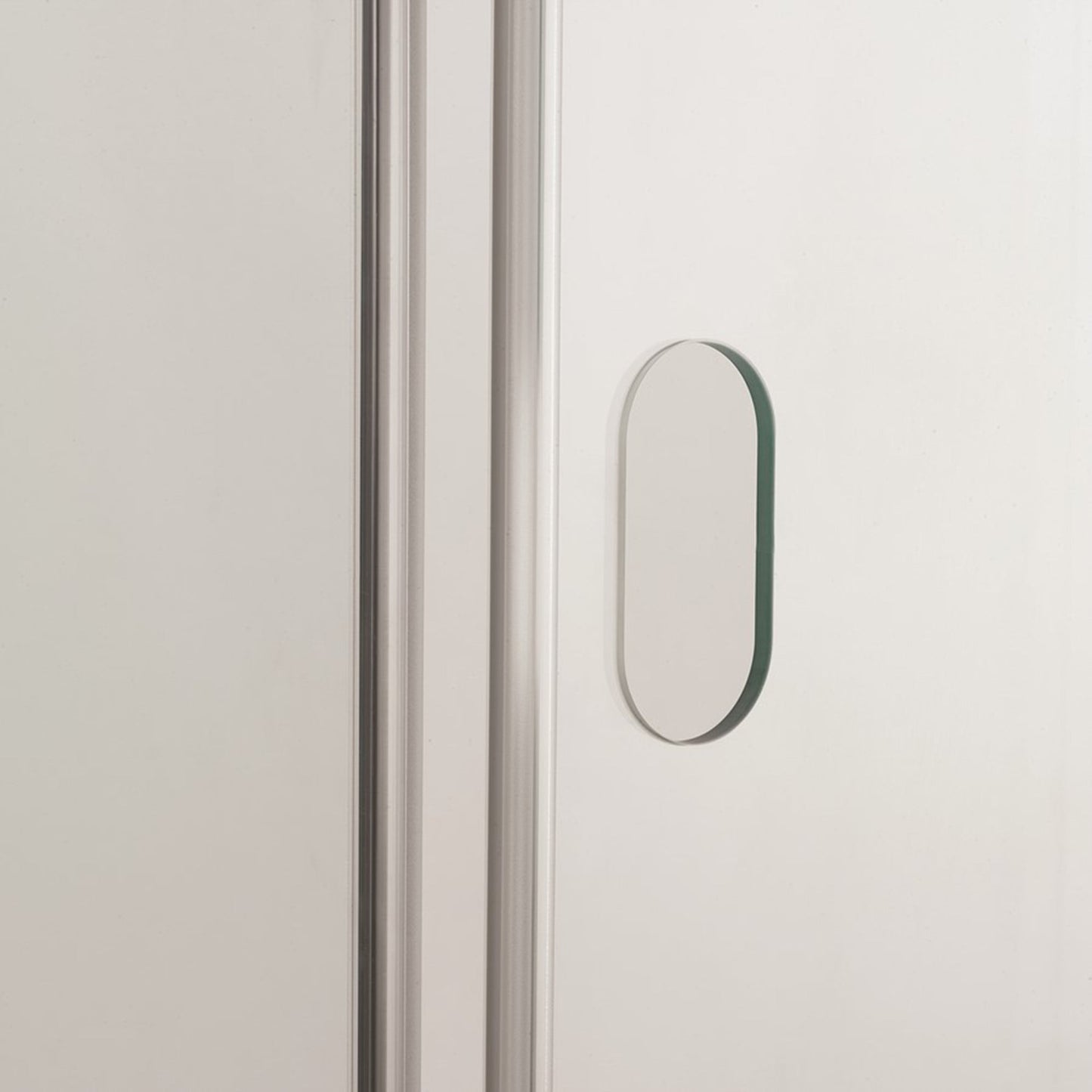 Crosswater Svelte SSLSC1400 8 Single Sliding Door, Polished Stainless Steel