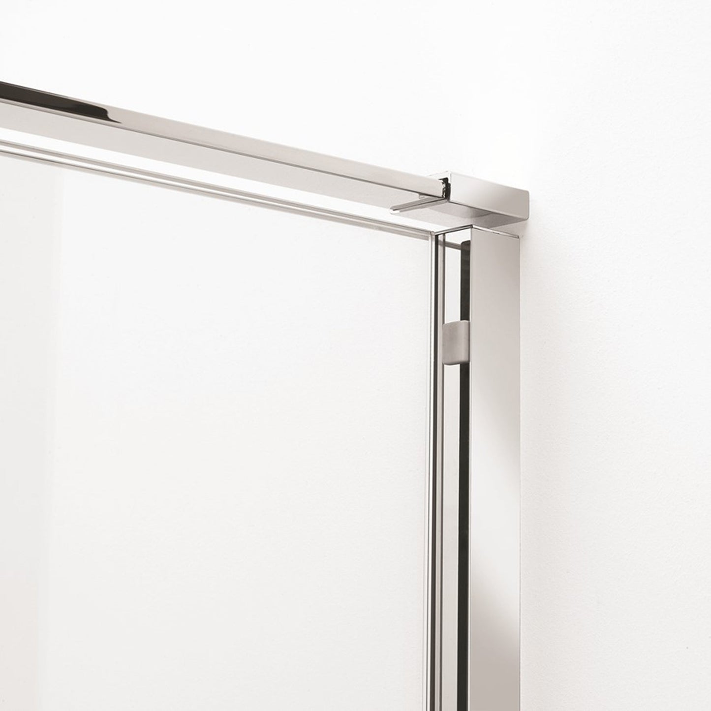Crosswater Svelte SSLSC1400 8 Single Sliding Door, Polished Stainless Steel