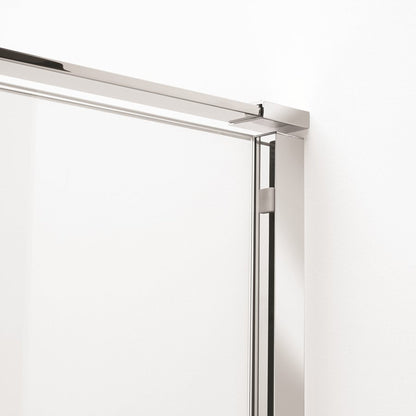 Crosswater Svelte SSLSC1400 8 Single Sliding Door, Polished Stainless Steel