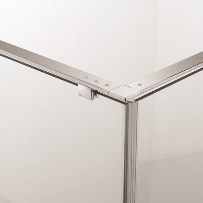 Crosswater Svelte SSLSC1400 8 Single Sliding Door, Polished Stainless Steel
