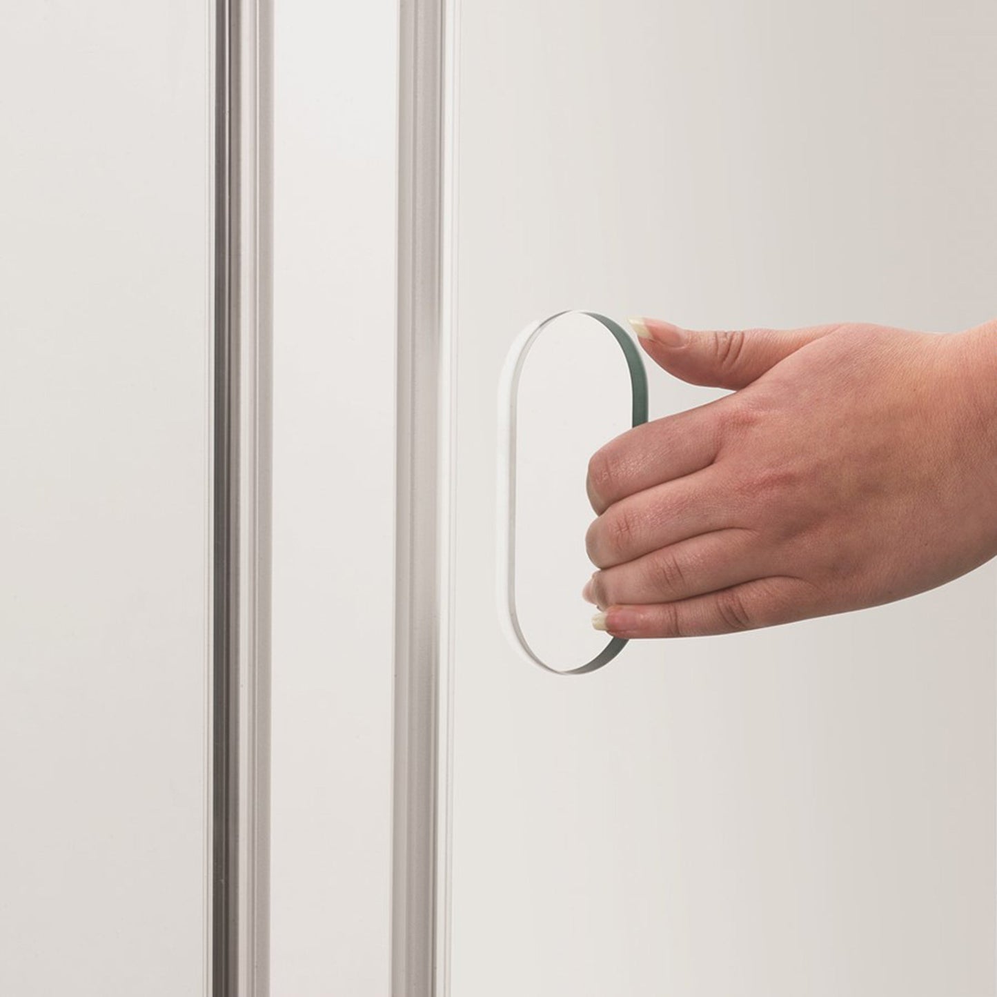 Crosswater Svelte SSLSC1400 8 Single Sliding Door, Polished Stainless Steel