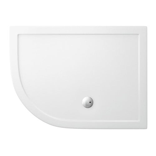 Crosswater Offset Quadrant 1200 x 800 x 35mm White Acrylic Shower Trays