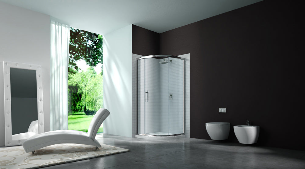 Merlyn 6 Series 1200 x 800mm 1 Door Offset Quadrant Shower Enclosure