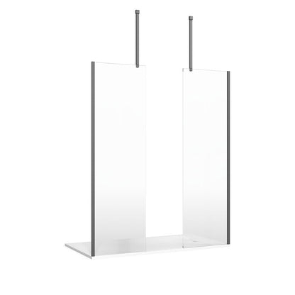 Crosswater Gallery 8 Recess with Double Panel (Ceiling Bracing Bar)