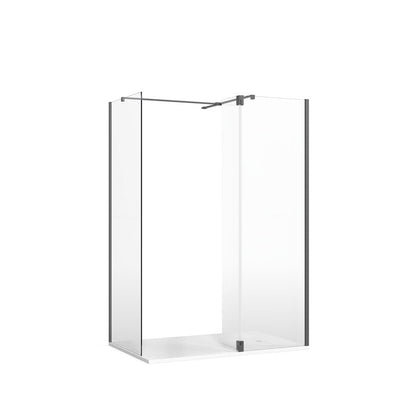 Crosswater Gallery 8 Corner with Hinged Deflector (T Bracing Bar)