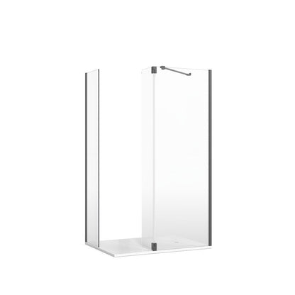 Crosswater Gallery 8 Corner with Hinged Deflector (Angled Bracing Bar)