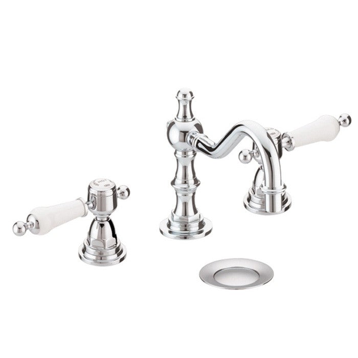 Heritage Glastonbury 3 Tap Hole Basin Mixer w/ Swivel Spout