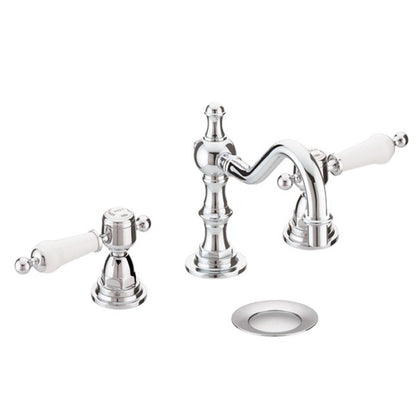 Heritage Glastonbury 3 Tap Hole Basin Mixer w/ Swivel Spout