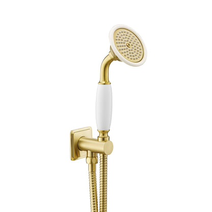 Just Taps Plus Grosvenor Water Outlet and Holder with Hand Shower, Side Fixing