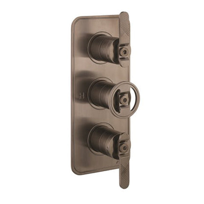Crosswater UNION 3 Outlet 3 Handle Concealed Thermostatic Shower Valve Portrait