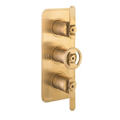 Crosswater UNION 3 Outlet 3 Handle Concealed Thermostatic Shower Valve Portrait