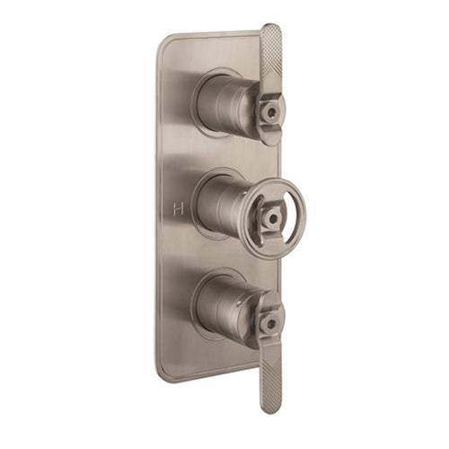Crosswater UNION 3 Outlet 3 Handle Concealed Thermostatic Shower Valve Portrait