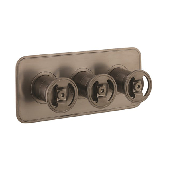 Crosswater UNION 2 Outlet 3 Handle Concealed Thermostatic Shower Valve Landscape