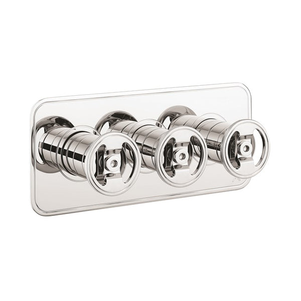 Crosswater UNION 2 Outlet 3 Handle Concealed Thermostatic Shower Valve Landscape