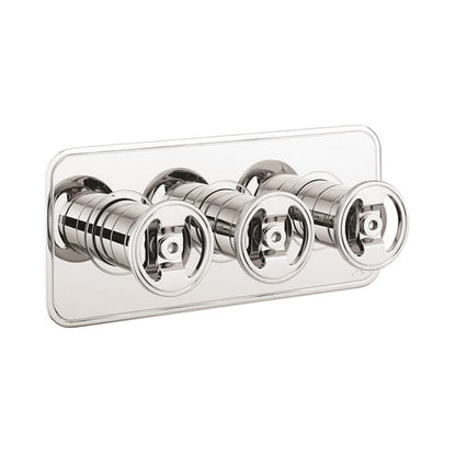 Crosswater UNION 2 Outlet 3 Handle Concealed Thermostatic Shower Valve Landscape