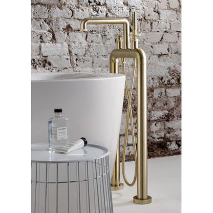 Crosswater UNION Free Standing Bath Filler & Shower Kit Wheel