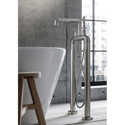Crosswater UNION Free Standing Bath Filler & Shower Kit Wheel