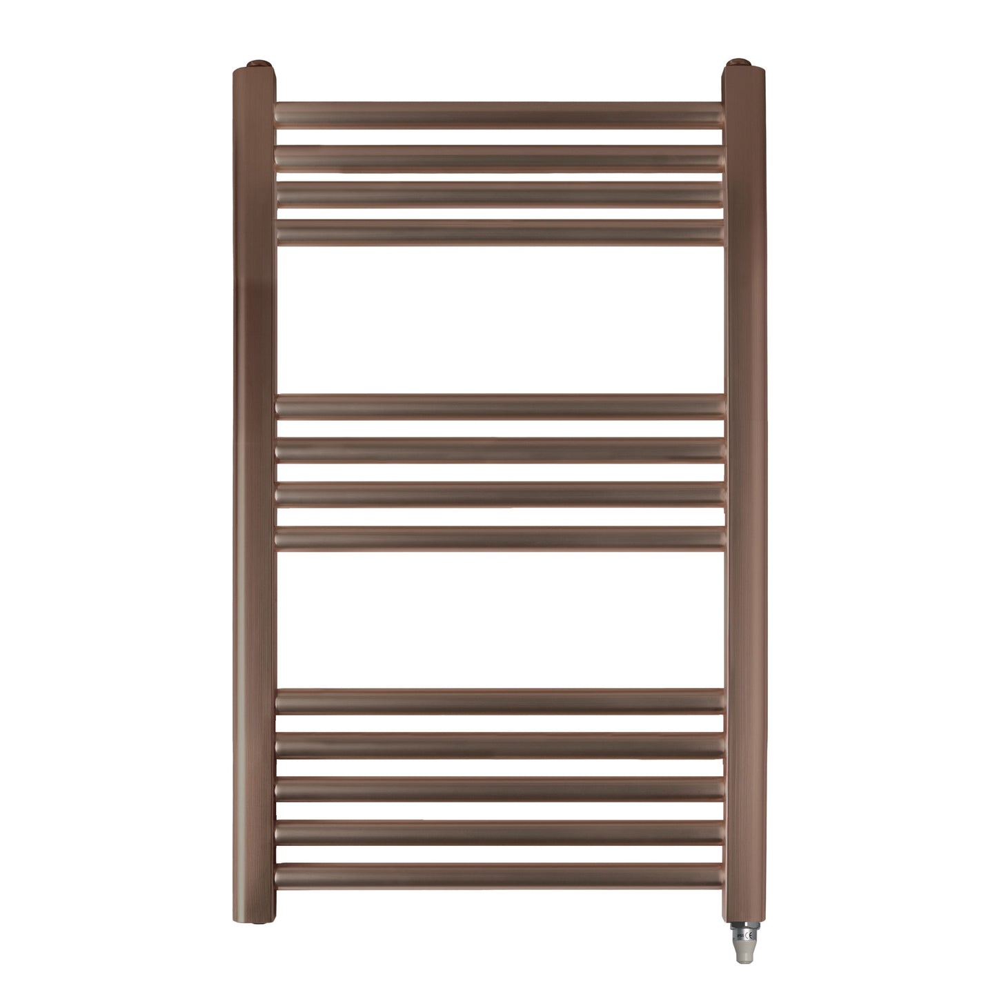 Just Taps Plus Vos Electric Tower Radiator with Thermostat Heating Element - Brushed Bronze