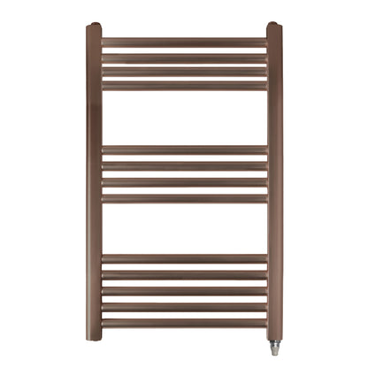 Just Taps Plus Vos Electric Tower Radiator with Thermostat Heating Element - Brushed Bronze