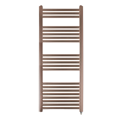 Just Taps Plus Vos Electric Tower Radiator with Thermostat Heating Element - Brushed Bronze