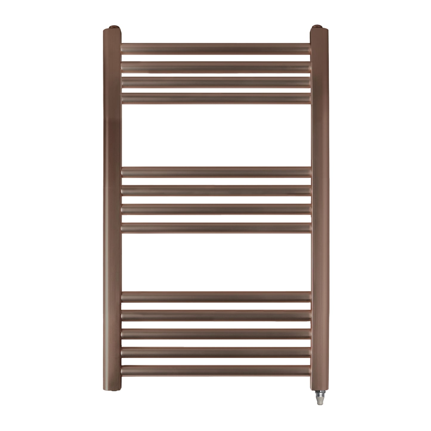 Just Taps Plus Vos Electric Tower Radiator with Thermostat Heating Element - Brushed Bronze
