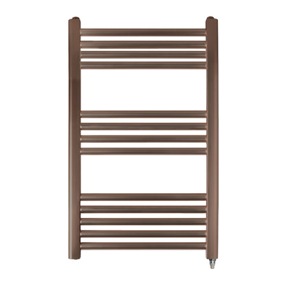 Just Taps Plus Vos Electric Tower Radiator with Thermostat Heating Element - Brushed Bronze