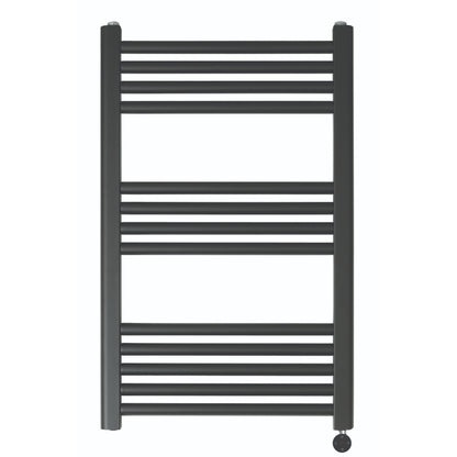 Just Taps Plus Vos Electric Tower Radiator with Thermostat Heating Element  -  Matt Black