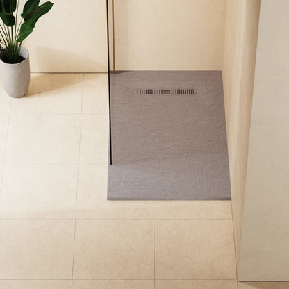 Crosswater Vito Textured Rectangle Anti Slip Class C Shower Tray