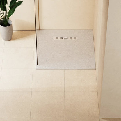 Vito Textured Square Anti Slip Class C Shower Tray 900mm