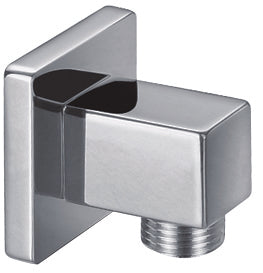 Chrome Square Shower Wall Mounted Outlet Elbow - Chrome