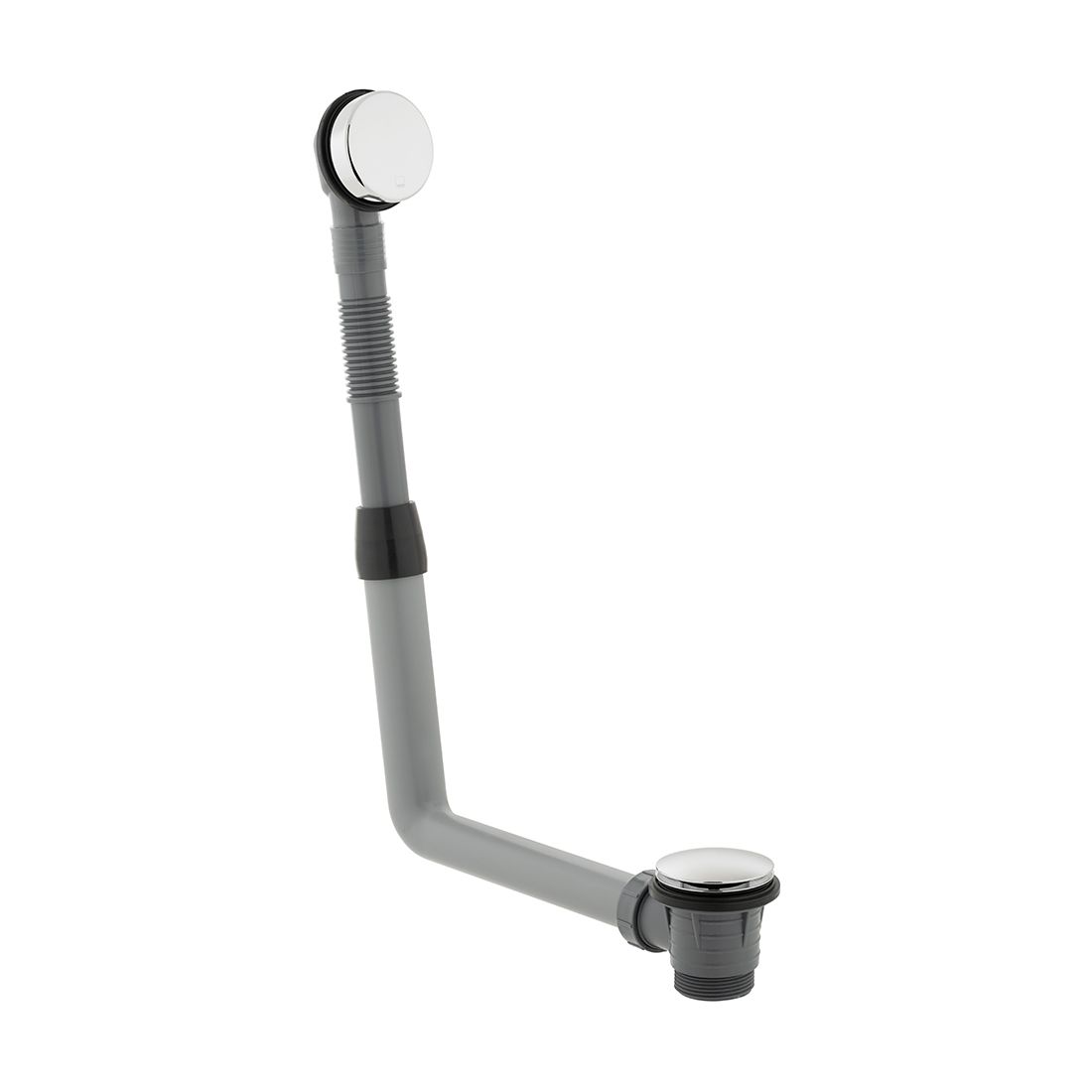 Vado Round Clic-Clac Bath Waste and Overflow