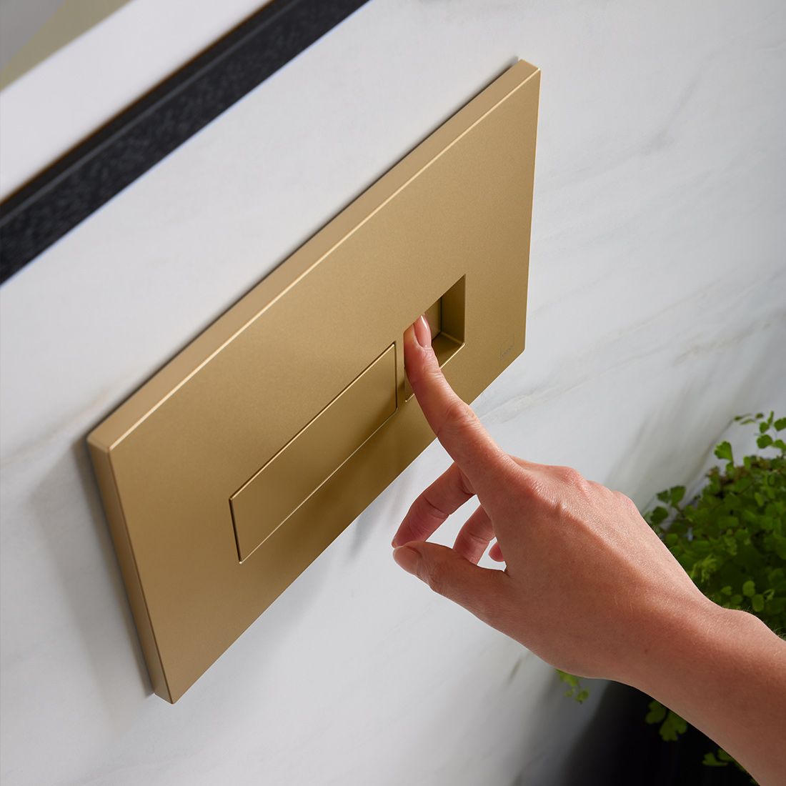 Vado Square Button Flush Plate