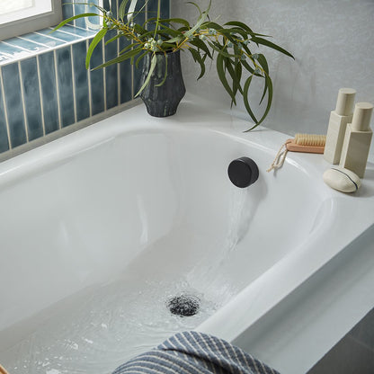 Vado Round Clic-Clac Bath Filler Waste and Overflow