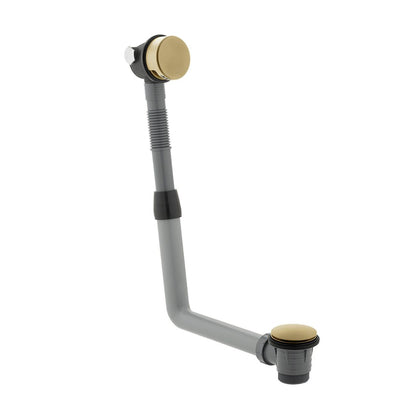 Vado Round Clic-Clac Bath Filler Waste and Overflow