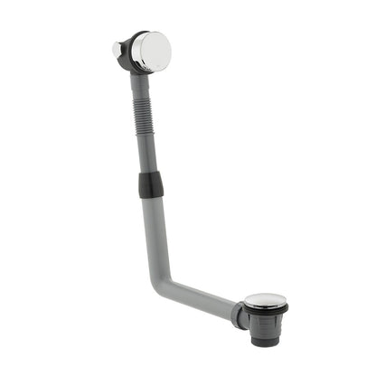Vado Round Clic-Clac Bath Filler Waste and Overflow