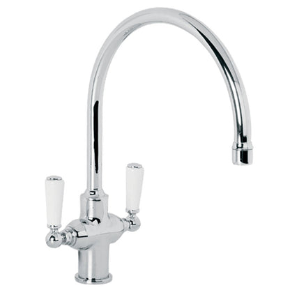 Lefroy Brooks White Lever Monobloc Kitchen Sink Mixer