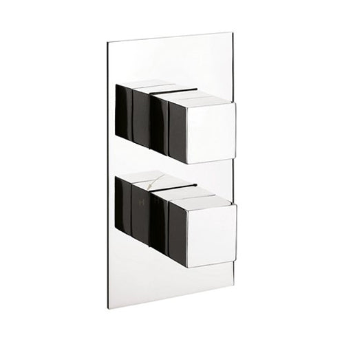 Crosswater Water Square 2 Outlet 2 Handle Concealed Thermostatic Shower