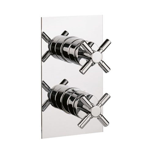 Crosswater Totti 2 Outlet 2 Handle Concealed Thermostatic Shower Valve