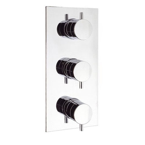 Crosswater Kai Lever 2 Outlet 3 Handle Concealed Thermostatic Shower Valve