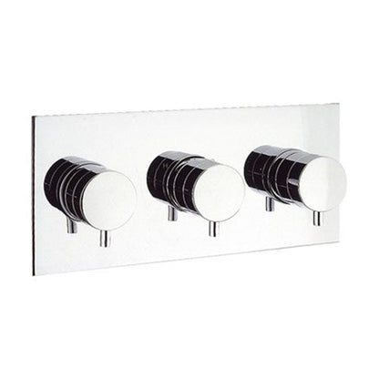 Crosswater Kai Lever 2 Outlet 3 Handle Concealed Thermostatic Shower Valve