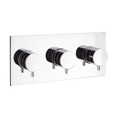 Crosswater Kai Lever 3 Outlet 3 Handle Concealed Thermostatic Shower Valve