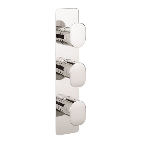 Crosswater ZERO 2 - 2 Outlet 3 Handle Concealed Thermostatic Shower Valve