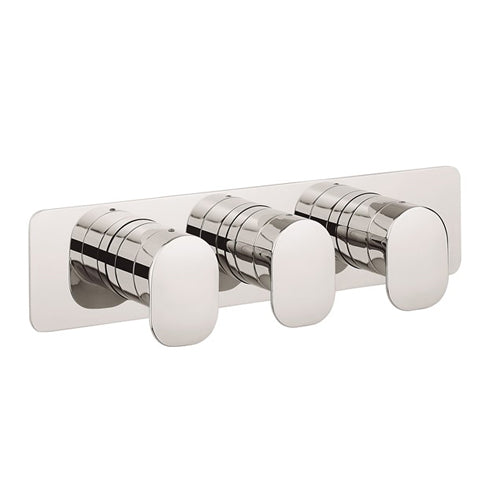 Crosswater ZERO 2 - 2 Outlet 3 Handle Concealed Thermostatic Shower Valve