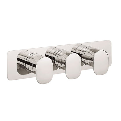 Crosswater ZERO 2 - 2 Outlet 3 Handle Concealed Thermostatic Shower Valve
