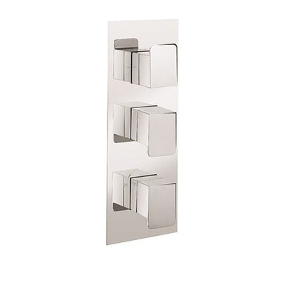 Crosswater ZERO 3 - 2 Outlet 3 Handle Concealed Thermostatic Shower Valve
