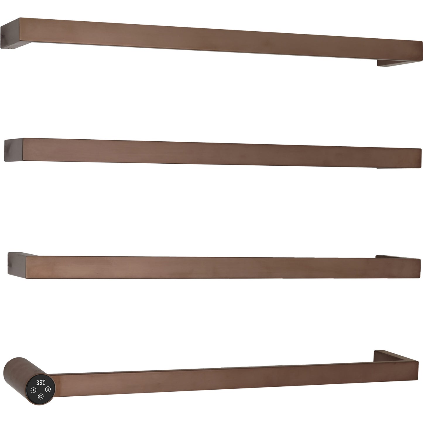 Just Taps Plus Zyon Electric Towel Radiator, 600mm