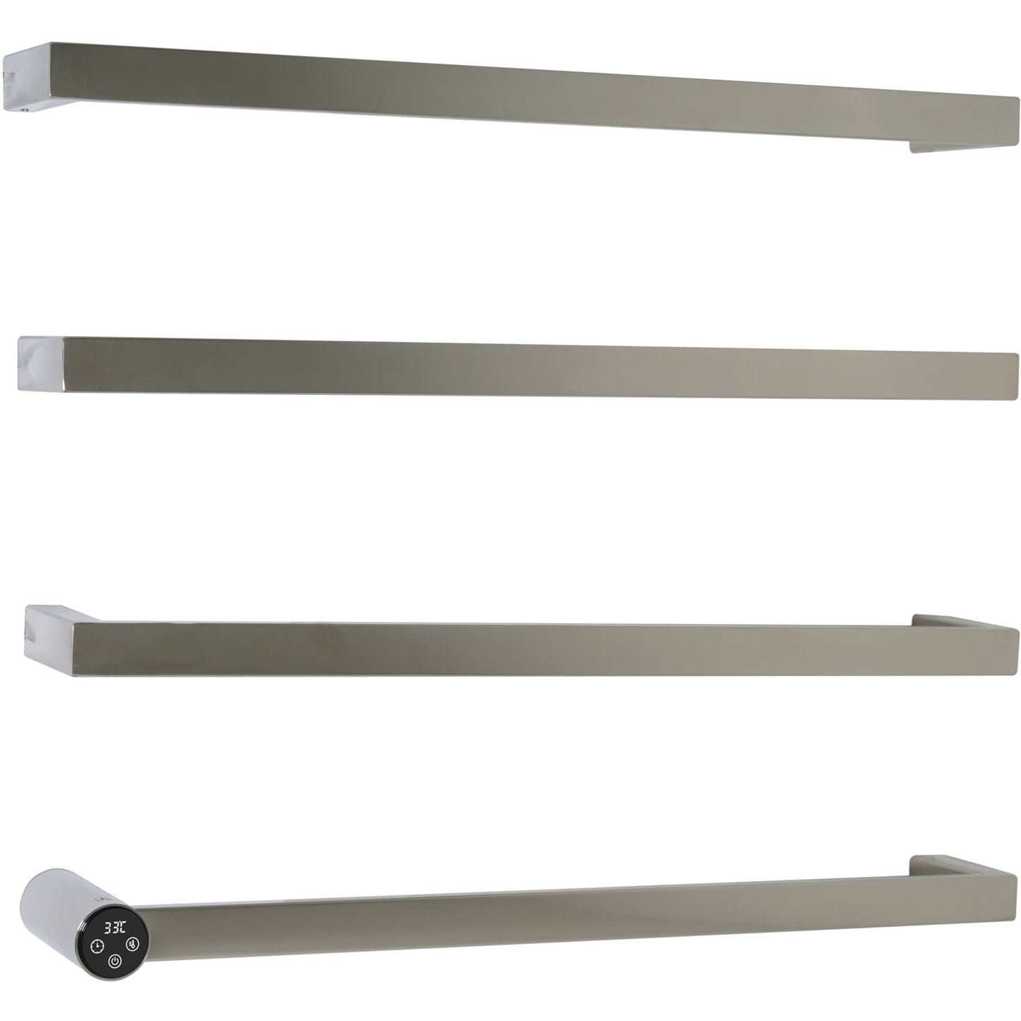 Just Taps Plus Zyon Electric Towel Radiator, 600mm