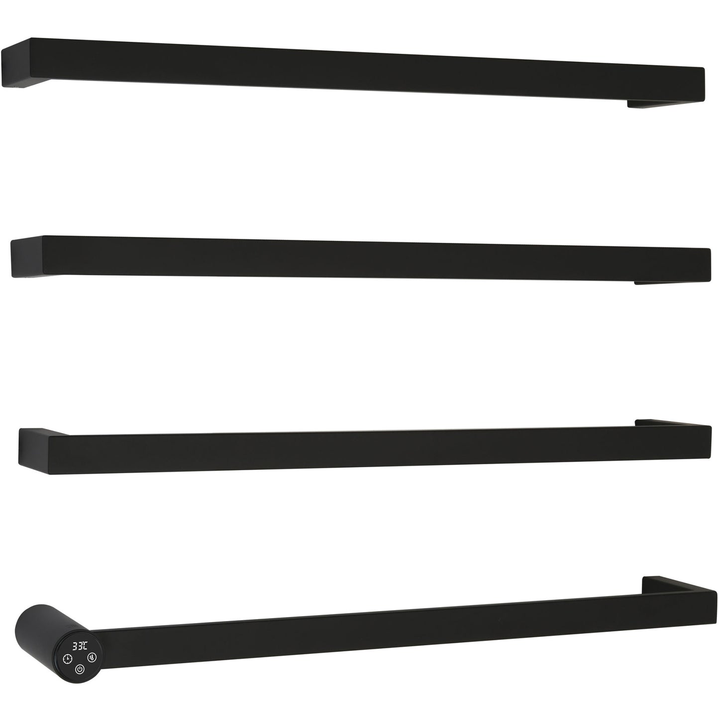 Just Taps Plus Zyon Electric Towel Radiator, 600mm