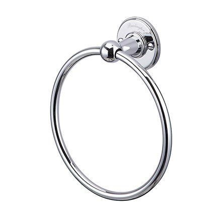 Burlington Edwardian Wall Mounted Towel Ring in Chrome